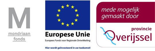 De kunstroute is mogelijk gemaakt door bijdragen van de Europese Unie, Provincie Overijssel en het Mondriaan Fonds.