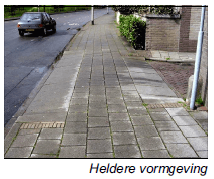 Een afslag met heldere vormgeving.