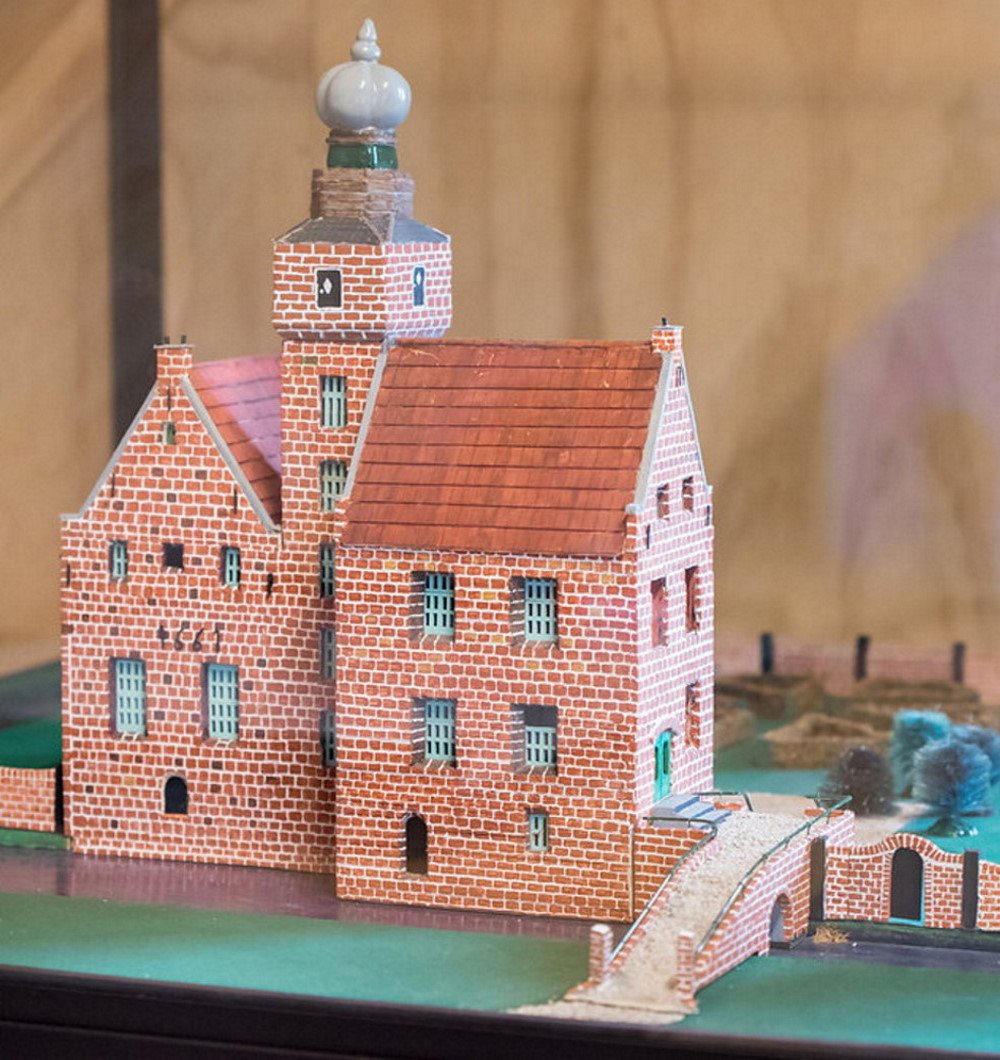Maquette van het voormalige kasteel Werkeren