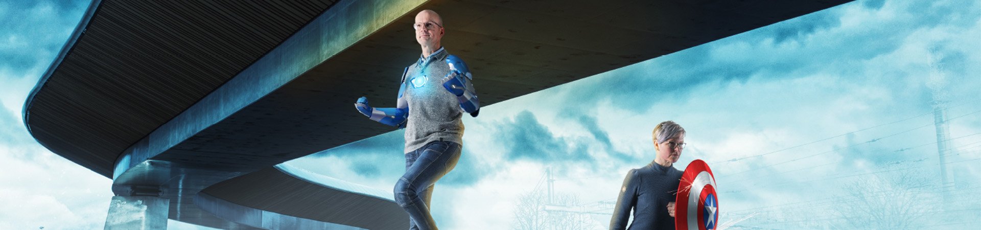 Zwolse collega's afgebeeld als superhelden.