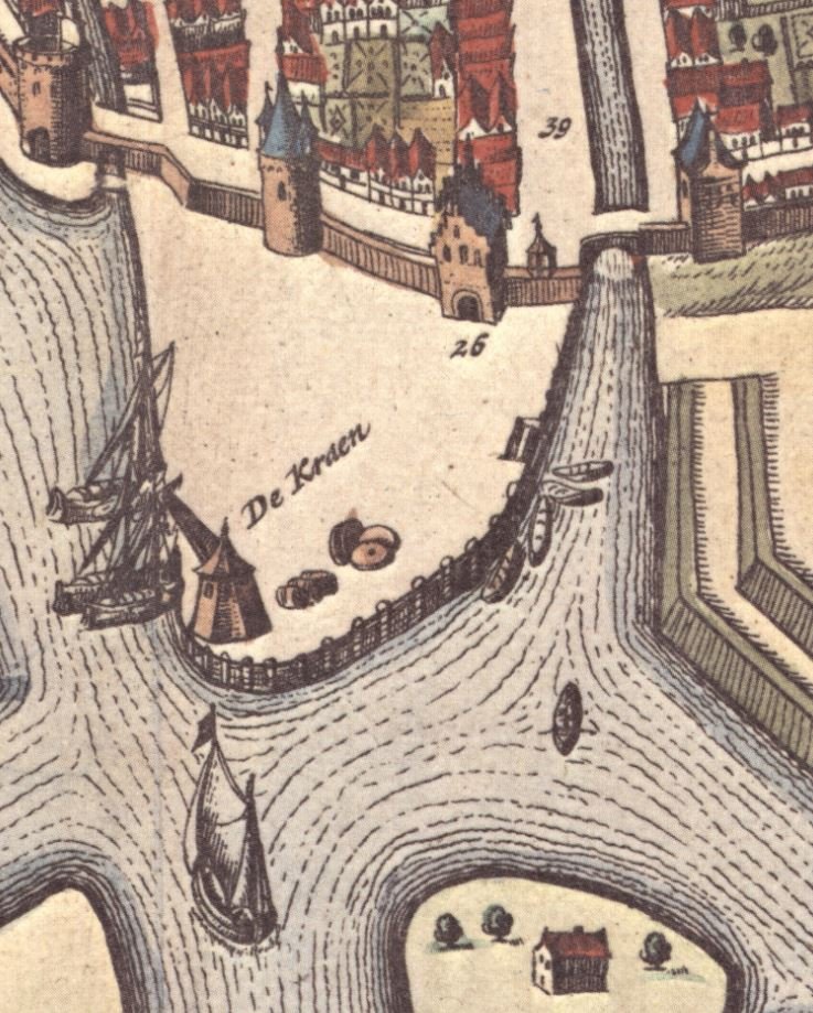 Tekening van de Rodetorenplein