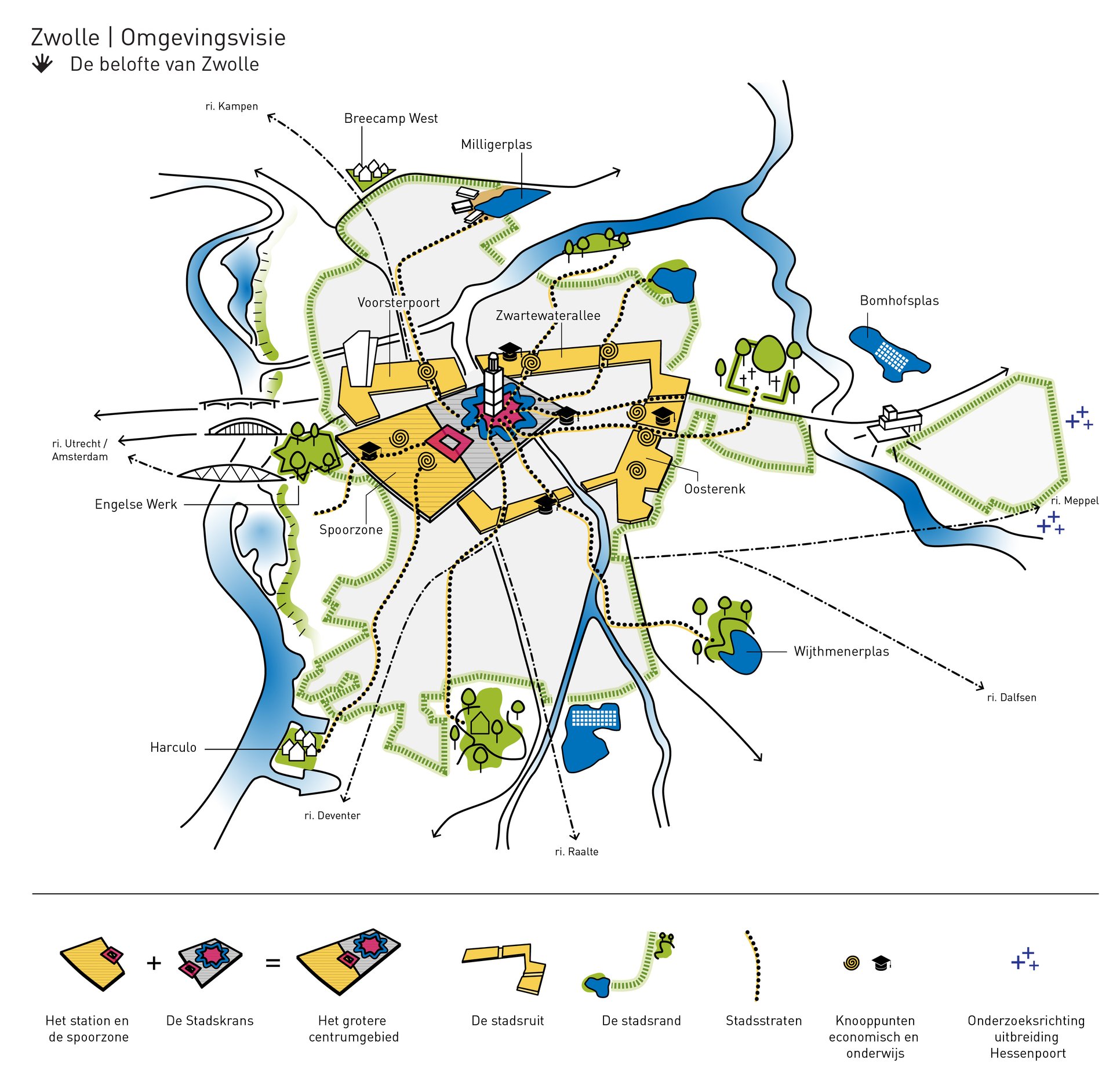 Situering van de strategische ontwikkelzones