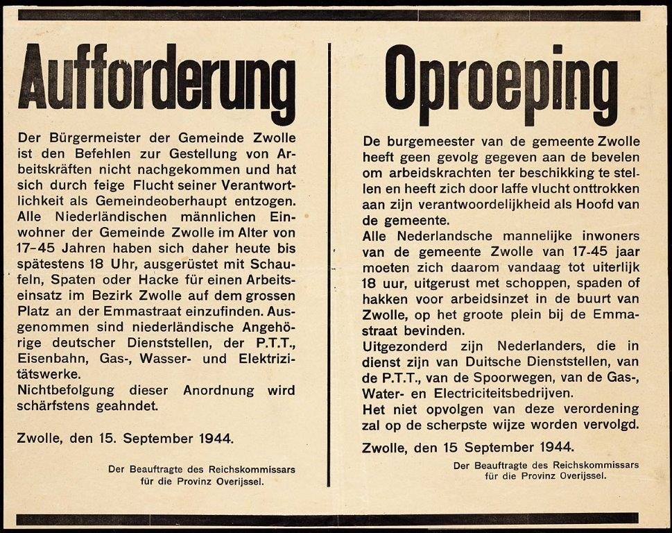 Oproep van 15 december 1944