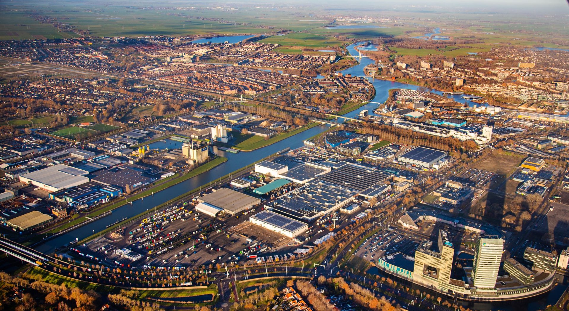 Luchtfoto bedrijventerrein Voorst
