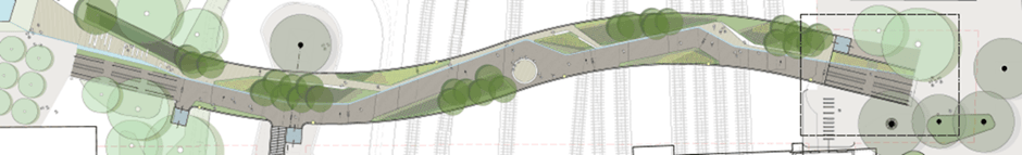 Technische tekening Passerelle
