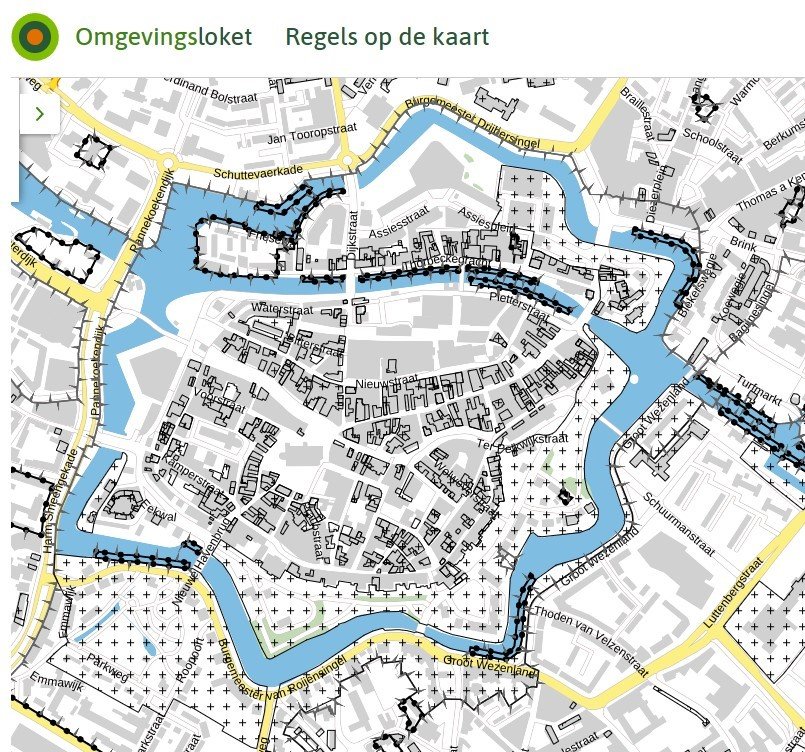 Uitsnede Regels op de kaar