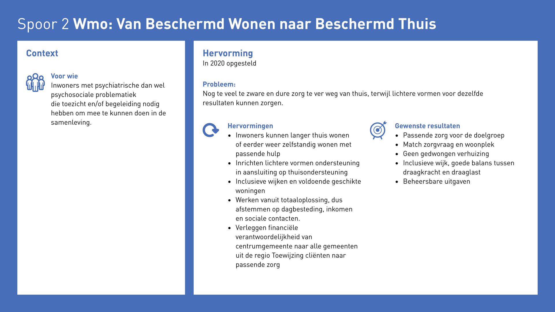 Samenvatting van de resultaten van Spoor 2