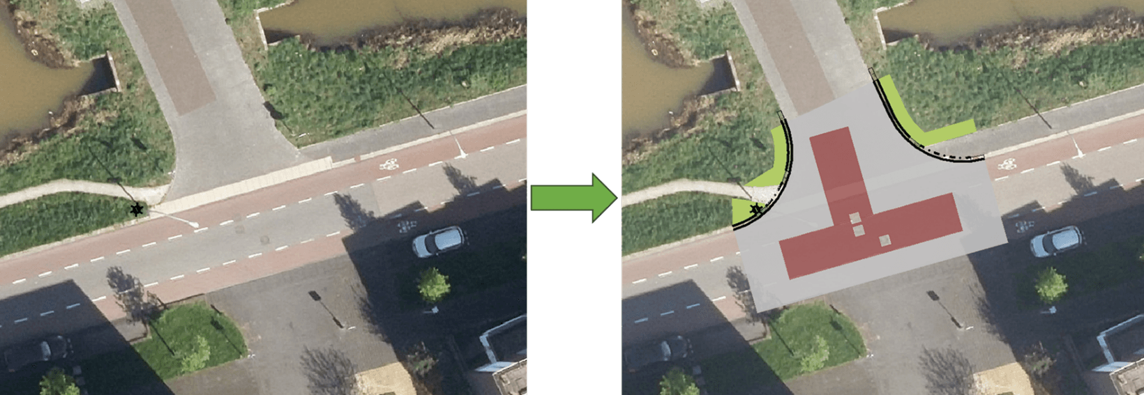 kaart Jac. P. Thijsselaan - Weeverstraat: