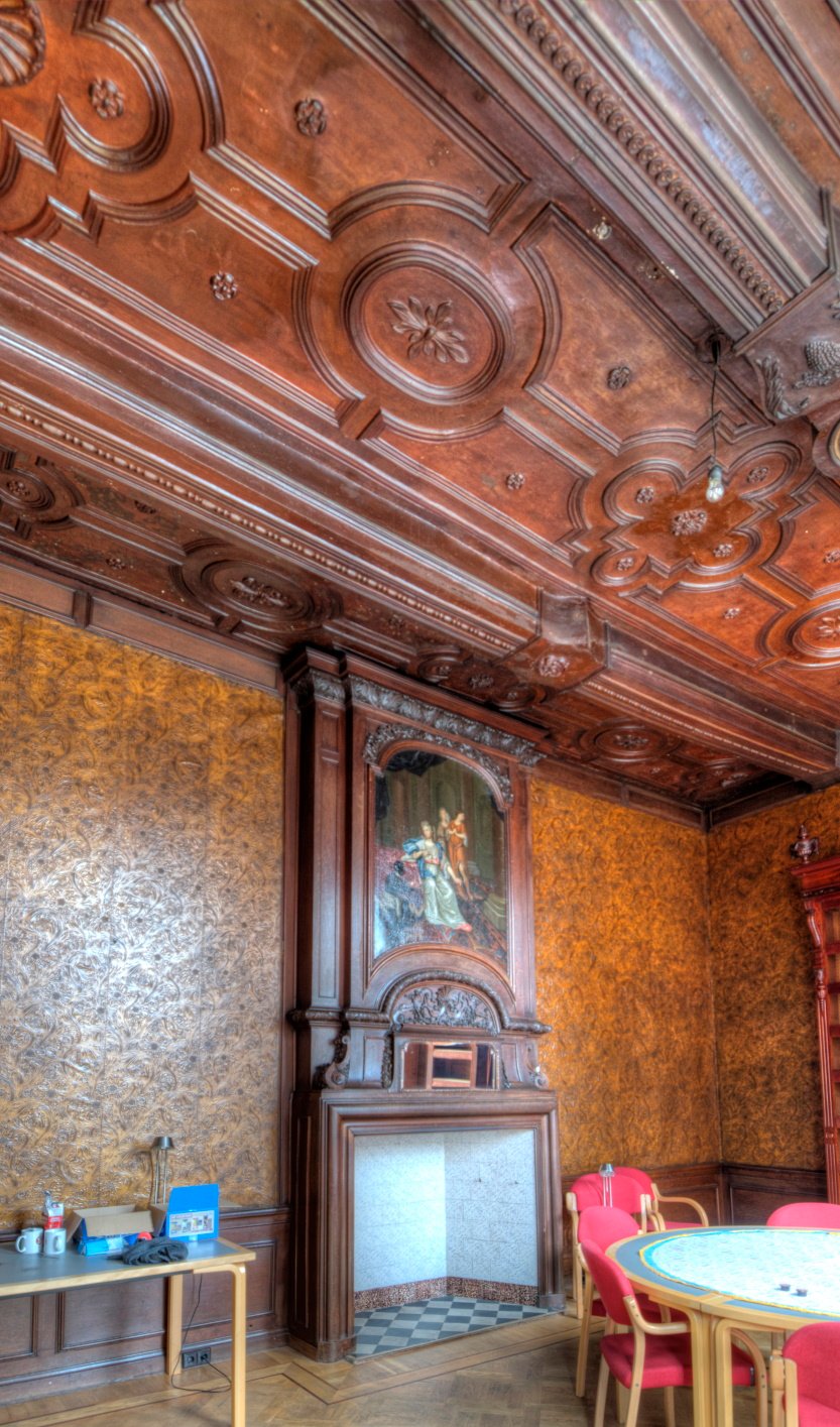 Het zeventiende-eeuwse leemstucplafond. (Peter Boer, ARCX)