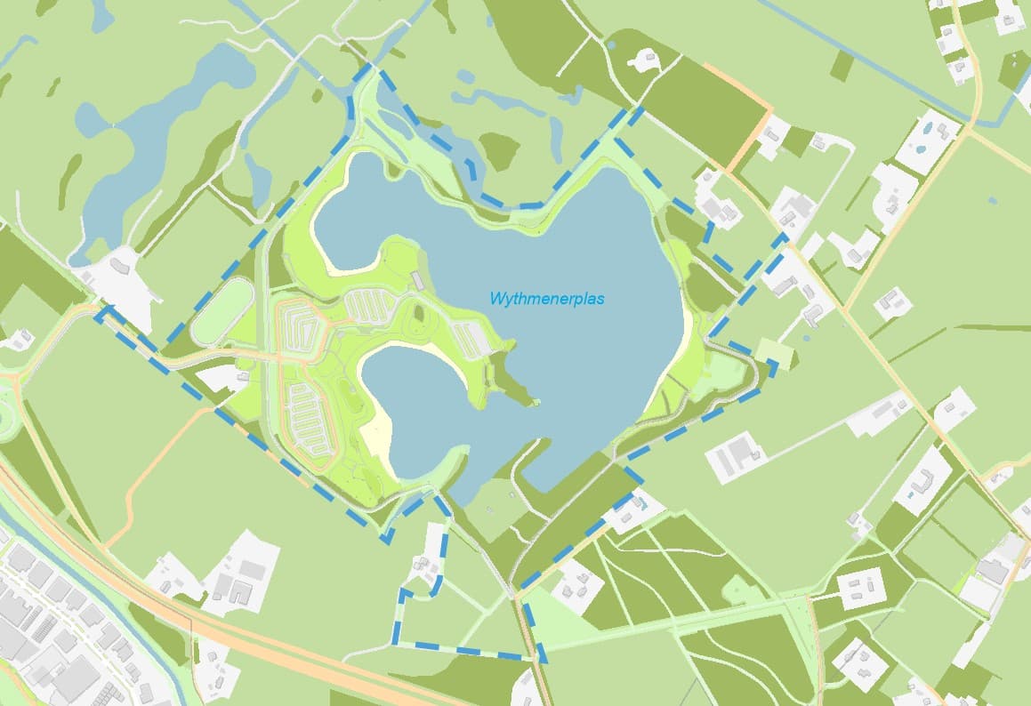 Kaart Wijthmenerplas