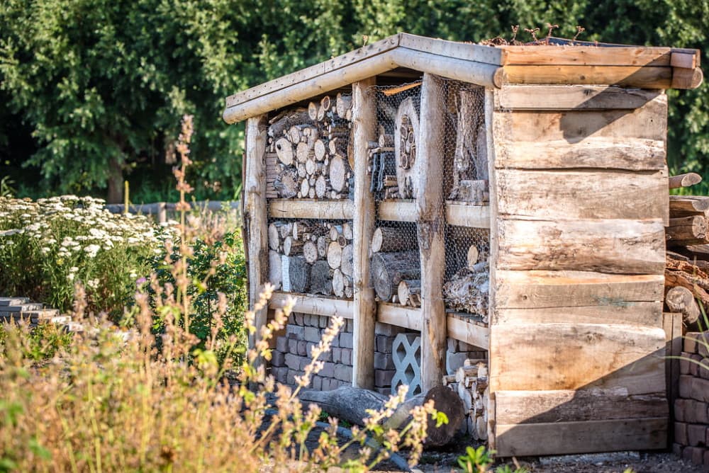 Een insectenhotel op Park De Stadshoeve