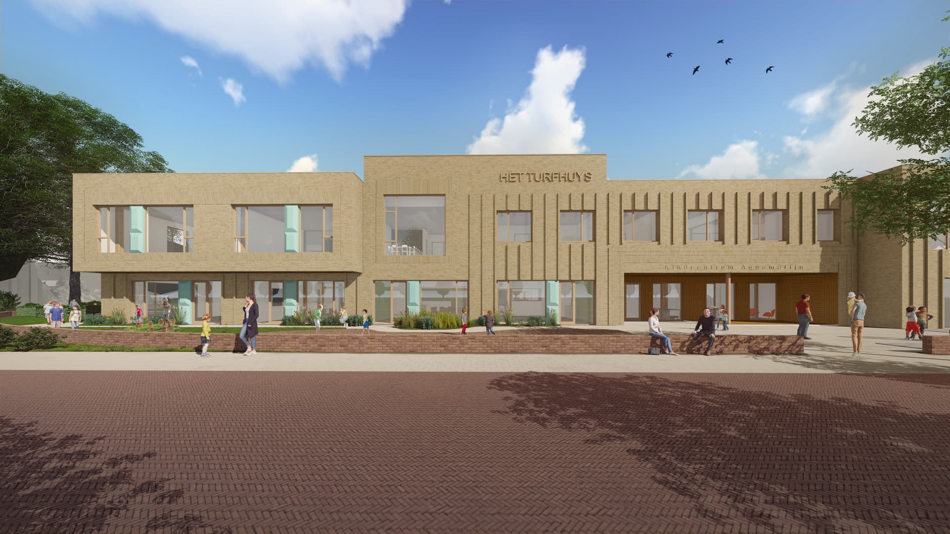 vooraanzicht nieuwbouw MFA