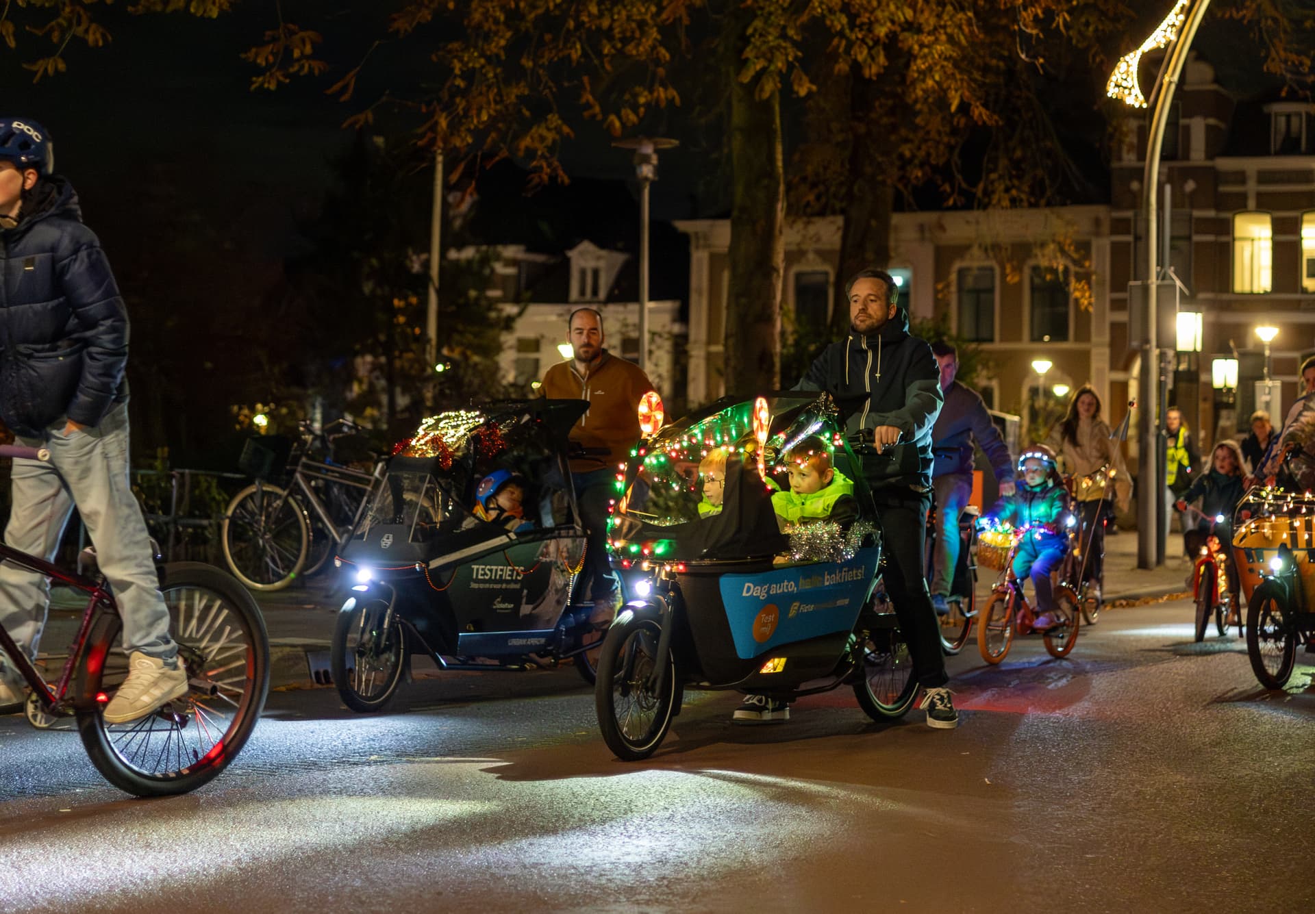 bakfietsen verlicht