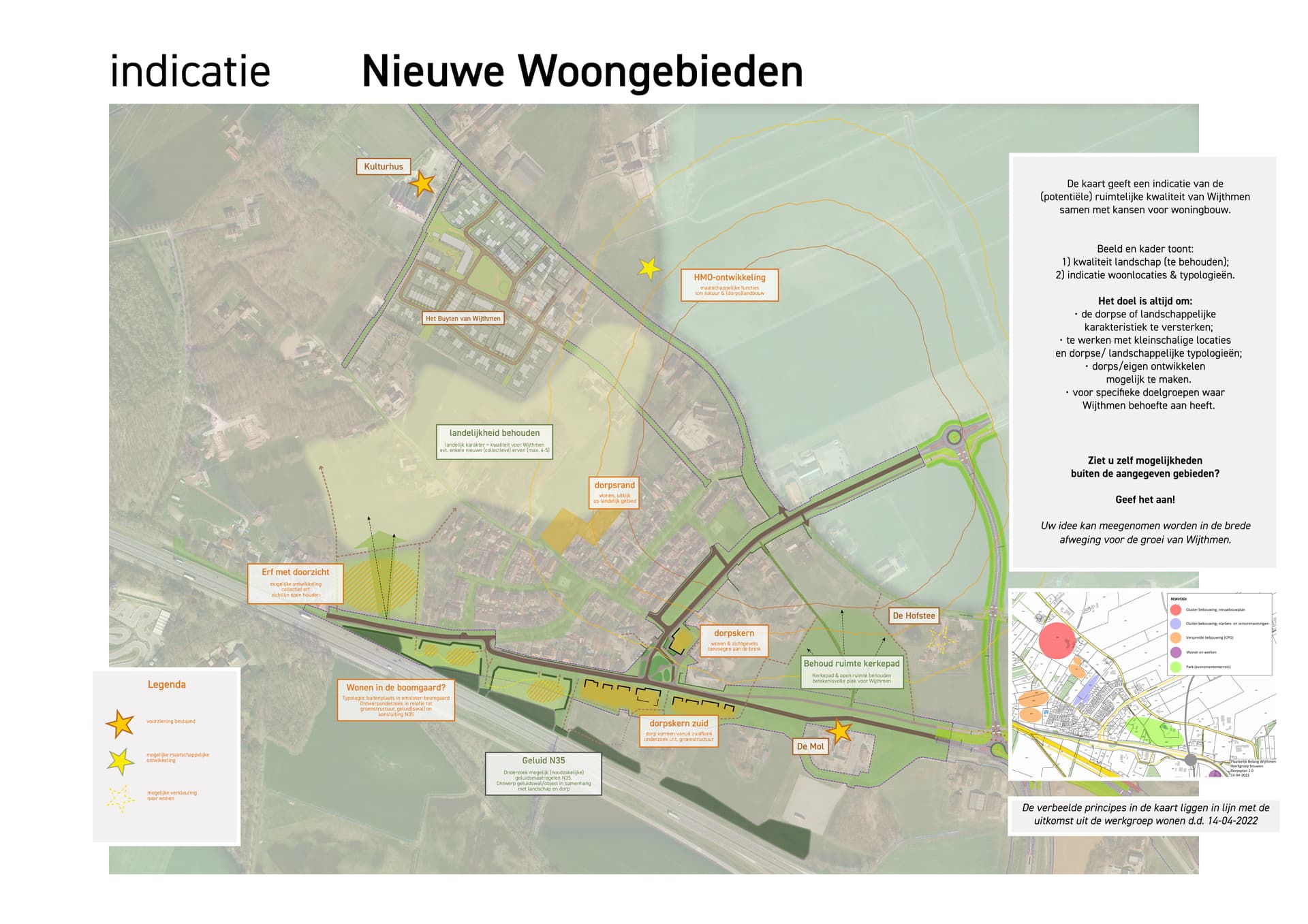 Indicatie nieuwe woongebieden