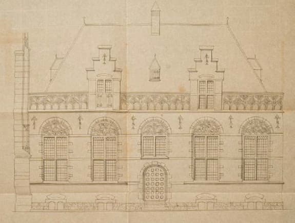 Ontwerptekening door F.C. Koch. (Collectie Overijssel)